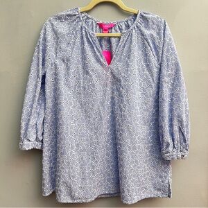 *New* Lilly Pulitzer 3/4 Sleeve Willa Tunic Top, Size Small